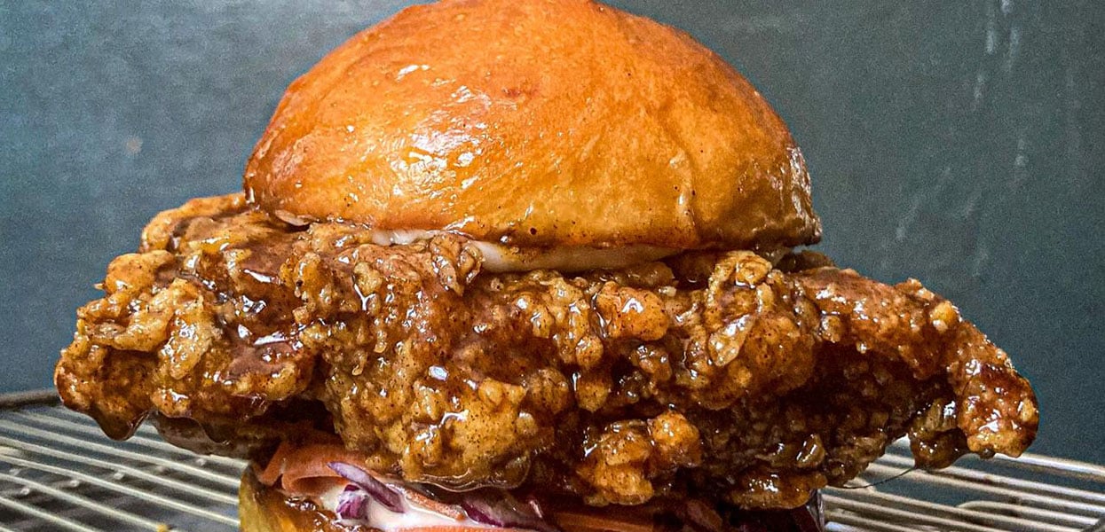 Nashville-Style Hot Chicken Burger Nashville-Style Hot Chicken Burger